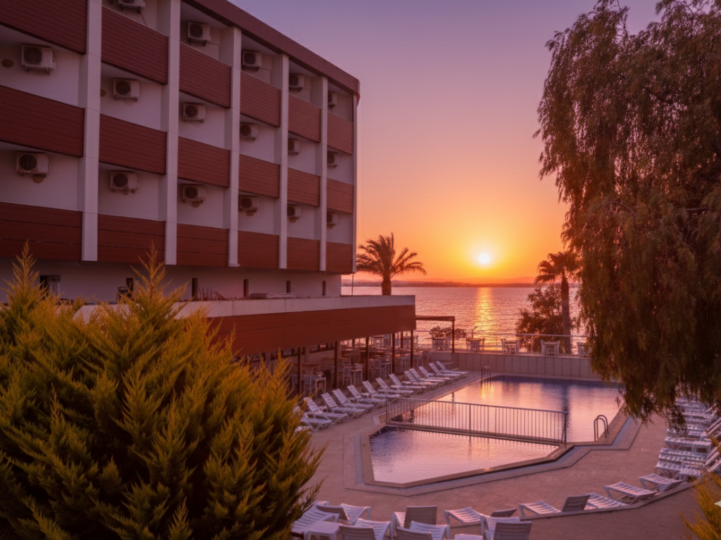 Eşsiz gün batımı ve Sakız Adası manzarası